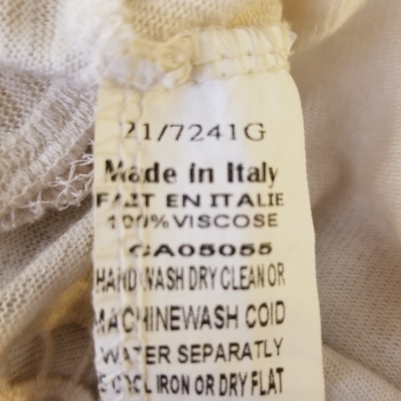 Made In Italy Beautiful 100%Viscose Lace Top XL - Picture 6 of 8